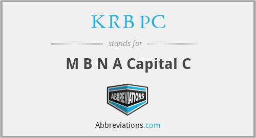 KRB PC - M B N A Capital C